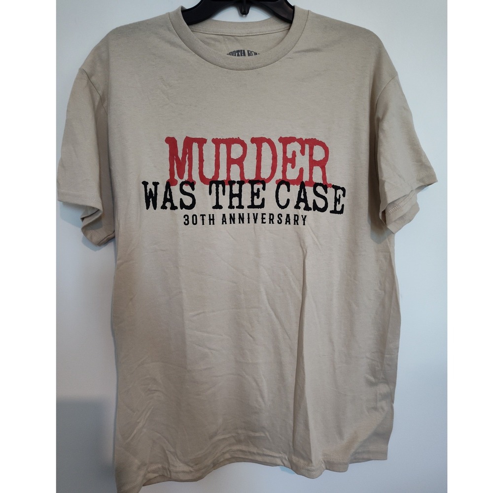 Death Row Records Murder Was The Case 30th Anniversary Graphic T-Shirt Tan Med